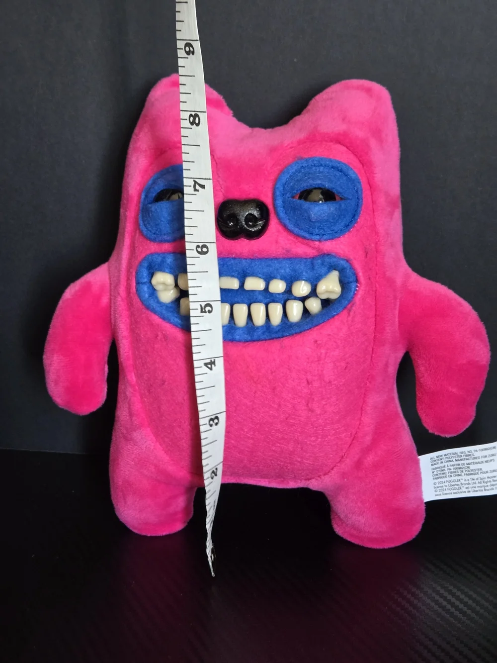 Fuggler Funny Ugly Monster Pink GREEDY GRINNER 9” Plush